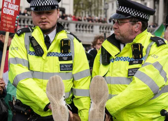 Over 200 arrested at London protest over ban on Palestine Action