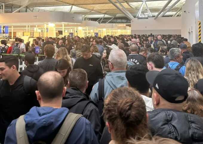 Chaos at London Stansted: passengers left stranded after two-hour security queues