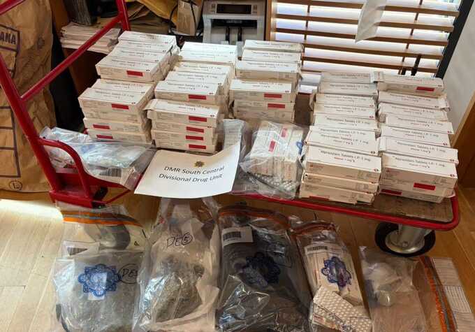 Two arrested after €198,000 drug haul seized in Dublin raid