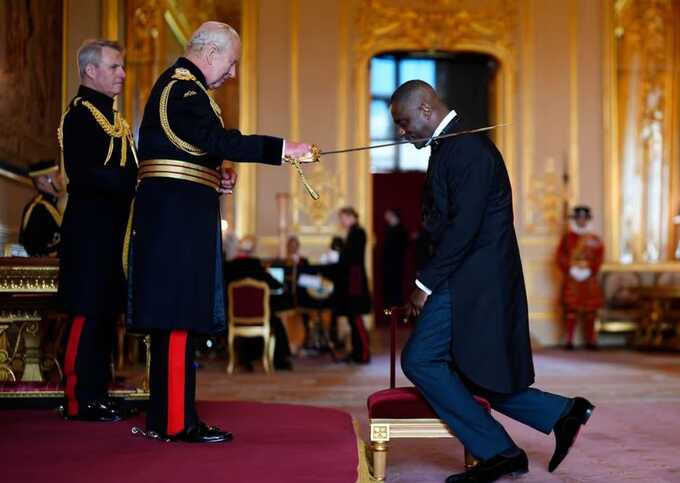 Idris Elba becomes Sir Idris after receiving knighthood from King Charles