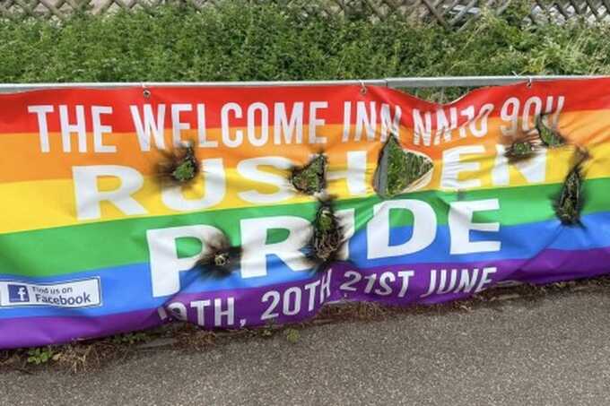Pride event adds extra security after LGBTQ+ banner set alight in Rushden