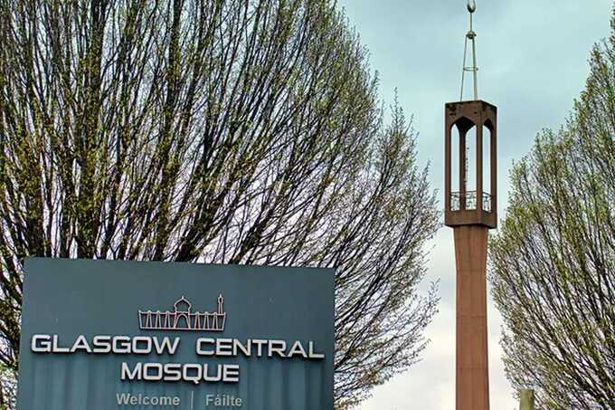 Glasgow mosque locked down as masked men march through city after Belfast stabbing