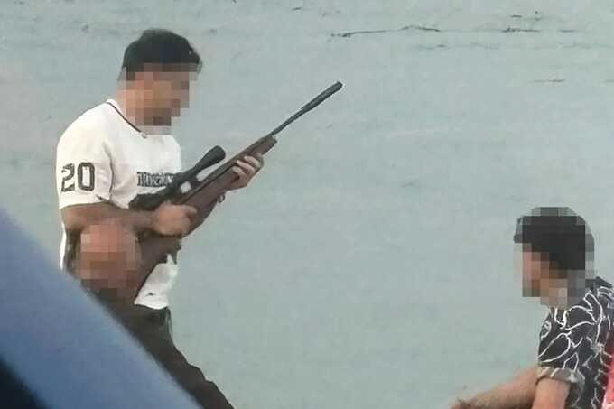 Two men arrested after beachgoer reports rifle at Eastney Beach gathering