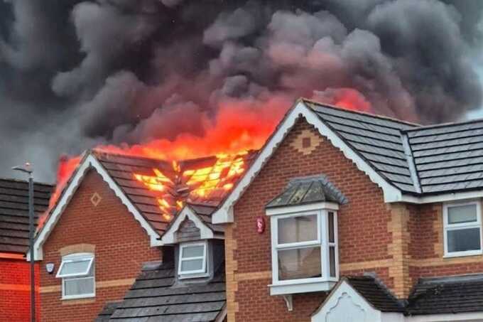 Terrifying blaze engulfs Bristol home after lightning strike triggers explosion