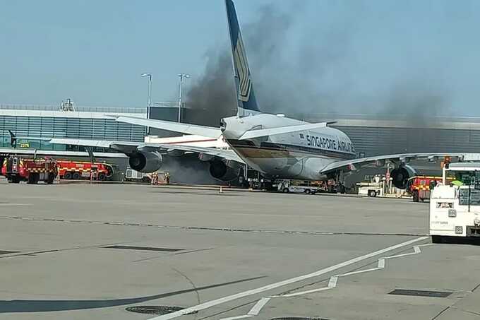 Fire breaks out at Heathrow Terminal 2 as smoke engulfs parked aircraft