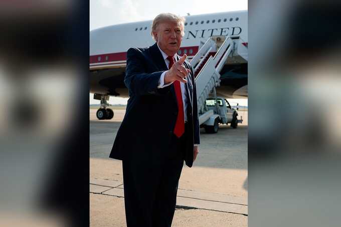 Trump makes first flight aboard $400 million jet gifted by Qatar