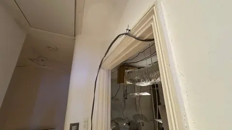 Criminals bypassed the meter, rewiring the property&rsquo;s electrical system to steal power for their energy-hungry cannabis farm