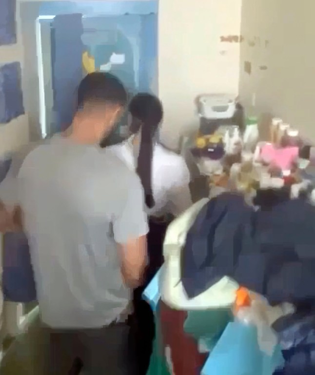 Pic shows: Internet viral video of what appears to be a femail prison officer having sex with an inmate whilst another films the encounter Reportedly this woman is Linda De Sousa Abreu, 29, originally from Brazil supplied by Pixel8000 07917221968 dqxikeidqkikdinv