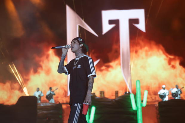 Mexican singer Natanael Cano performs on stage during his dqxikeidqkikdinv