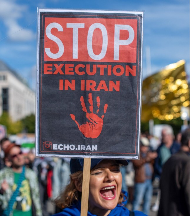 Supporters participate in a protest marking the second anniversary of Mahsa Amini’s death dqxikeidqkikdinv