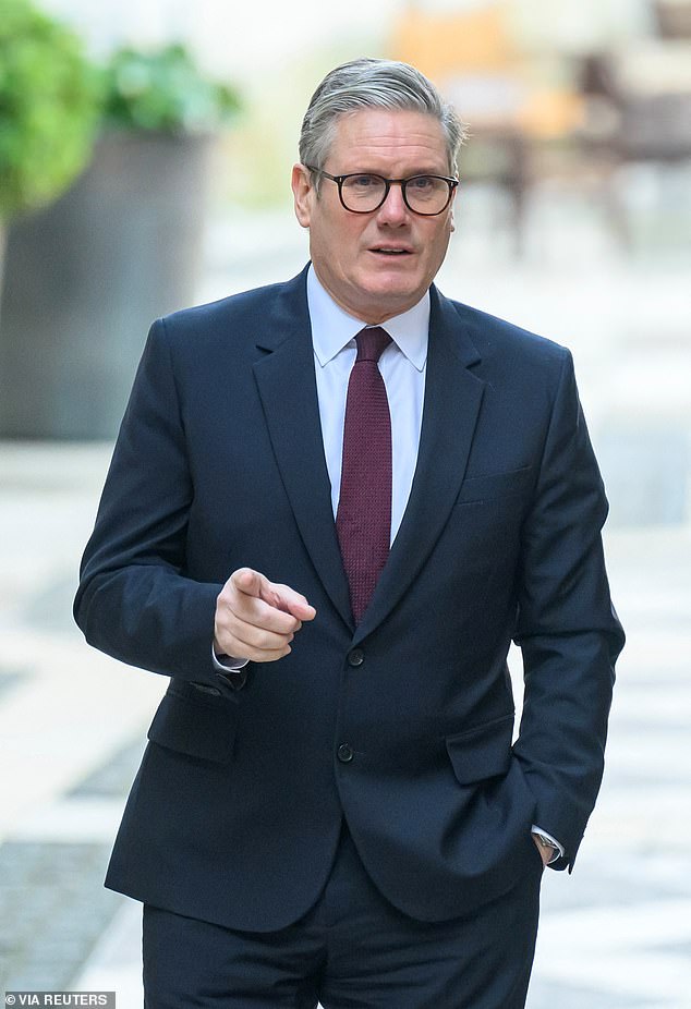 Sir Keir Starmer - pictured yesterday - has faced calls for launch a new inquiry into grooming gangs dqxikeidqkikdinv