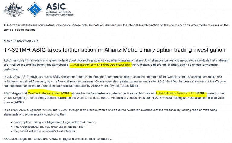 Titantrade Binary Options Scam Exposed 4