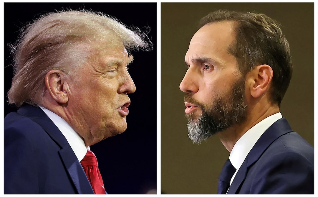 Former U.S. President Donald Trump and Special Counsel Jack Smith dqxikeidqkikdinv