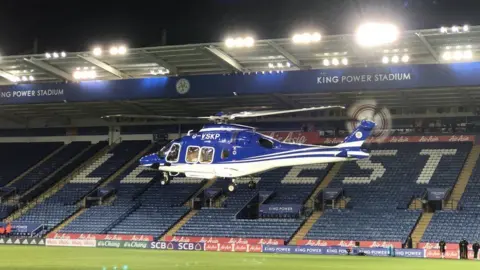 Pete White AW169 helicopter of former Leicester City chairman Khun Vichai Srivaddhanaprabha that crashed in October 2018 dqxikeidqkikdinv