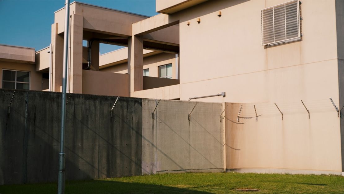 The walls and fences of Tochigi Women&rsquo;s Prison, located north of Tokyo.