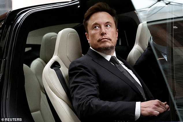 Tesla CEO Elon Musk gets in a Tesla as he leaves a hotel in Beijing, China on May 31, 2023 dqxikeidqkikdinv