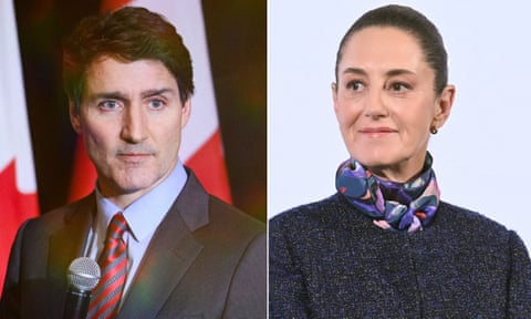 Canada’s Justin Trudeau and Mexico’s Claudia Sheinbaum dqxikeidqkikdinv
