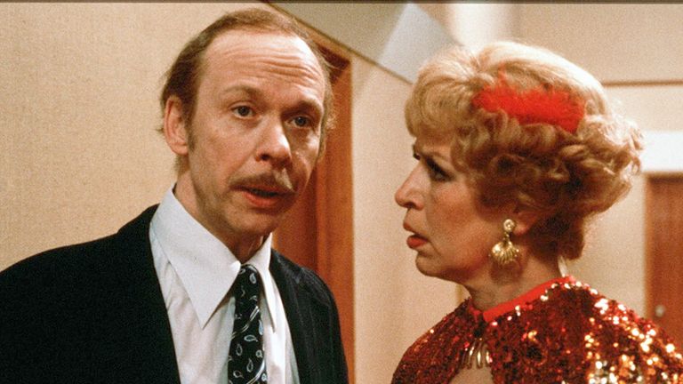 Brian Murphy and Yootha Joyce in George and Mildred.
Pic: ITV/Shutterstock
