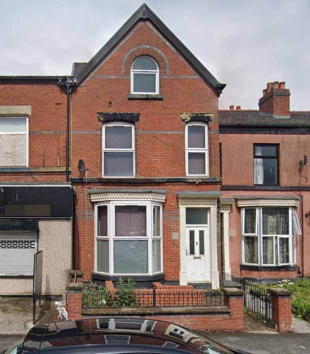 This neglected &pound;155,000 terraced house in Bolton is the registered home of a string of businesses claiming to be major corporations turning over billions dqxikeidqkikdinv