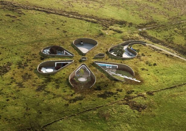 An artist&rsquo;s impression of the Gary Neville &rsquo;Teletubbies&rsquo; house. dqxikeidqkikdinv