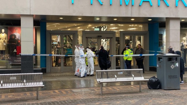 Primark in Nottingham city centre has been closed following a police incident. The front of the clothing shop off Old Market Square has been taped off today (Sunday, February 23). dqxikeidqkikdinv