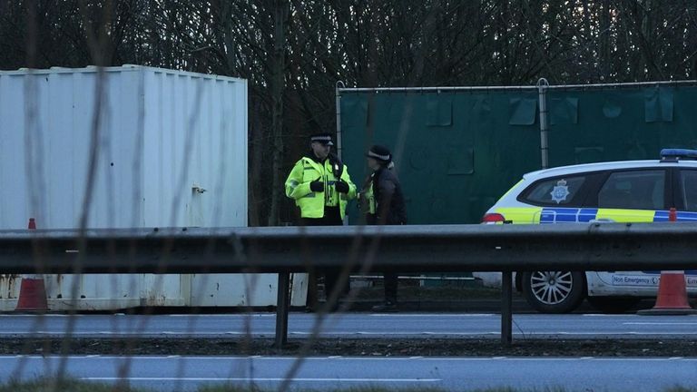 Police at the scene by the A19 in Thirsk dqxikeidqkikdinv