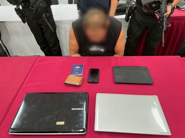 An Australian fugitive reportedly wanted over child sex abuse and drugs has been arrested - after sailing a yacht for five months to reach Thailand. Convicted paedophile Richard Carl Skrinjar, 57, from Penrith, New South Wales, was required to report his whereabouts to Australian authorities as a registered sex offender. He was also banned from leaving the country. But the Aussie was said to have breached strict reporting conditions by illegally sailing alone for five months to meet his Thai girlfriend in southern Thailand. He is believed to have skippered a small yacht to navigate the perilous waters of Indochina before reaching the Gulf of Thailand. Once on dry land, he is said to have took a bus to his partnerâs home in the northeast. Police raided his home in Khon Kaen province in the in the early hours of April 28, following a tip-off from Queensland police about his location. PACKAGE: Video, pictures, text